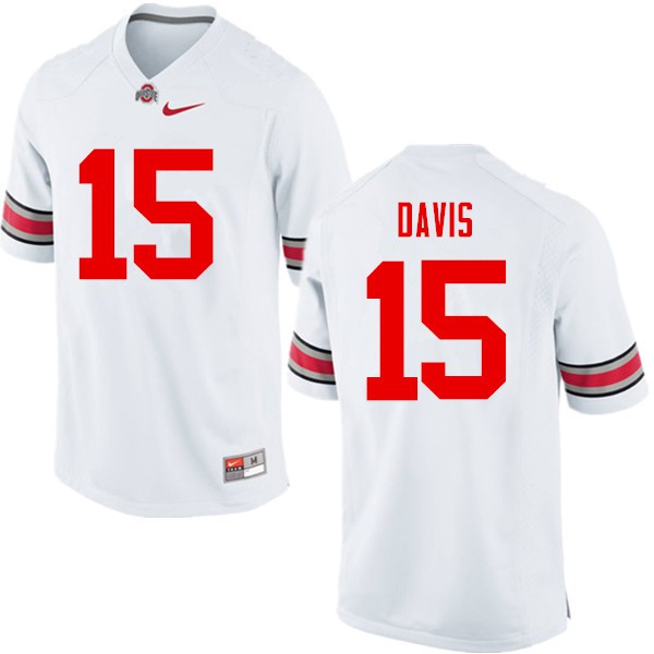 Ohio State Buckeyes #15 Wayne Davis Men Football Jersey White OSU63576